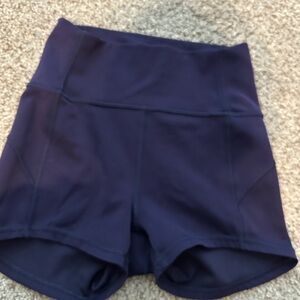 lululemon athletica Deep Blue High-Waist Shorts